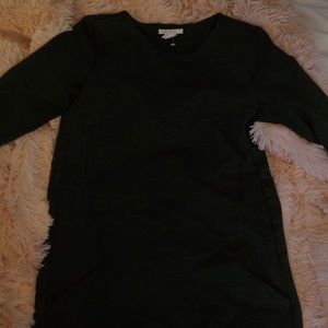 Dark grey 3/4 sleeve dress